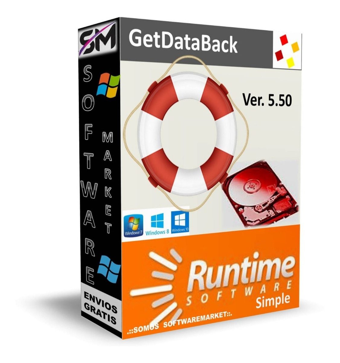 Runtime GetDataBack Pro Crack - Version 5.0 of the Getdataback software for data recovery and restoration.