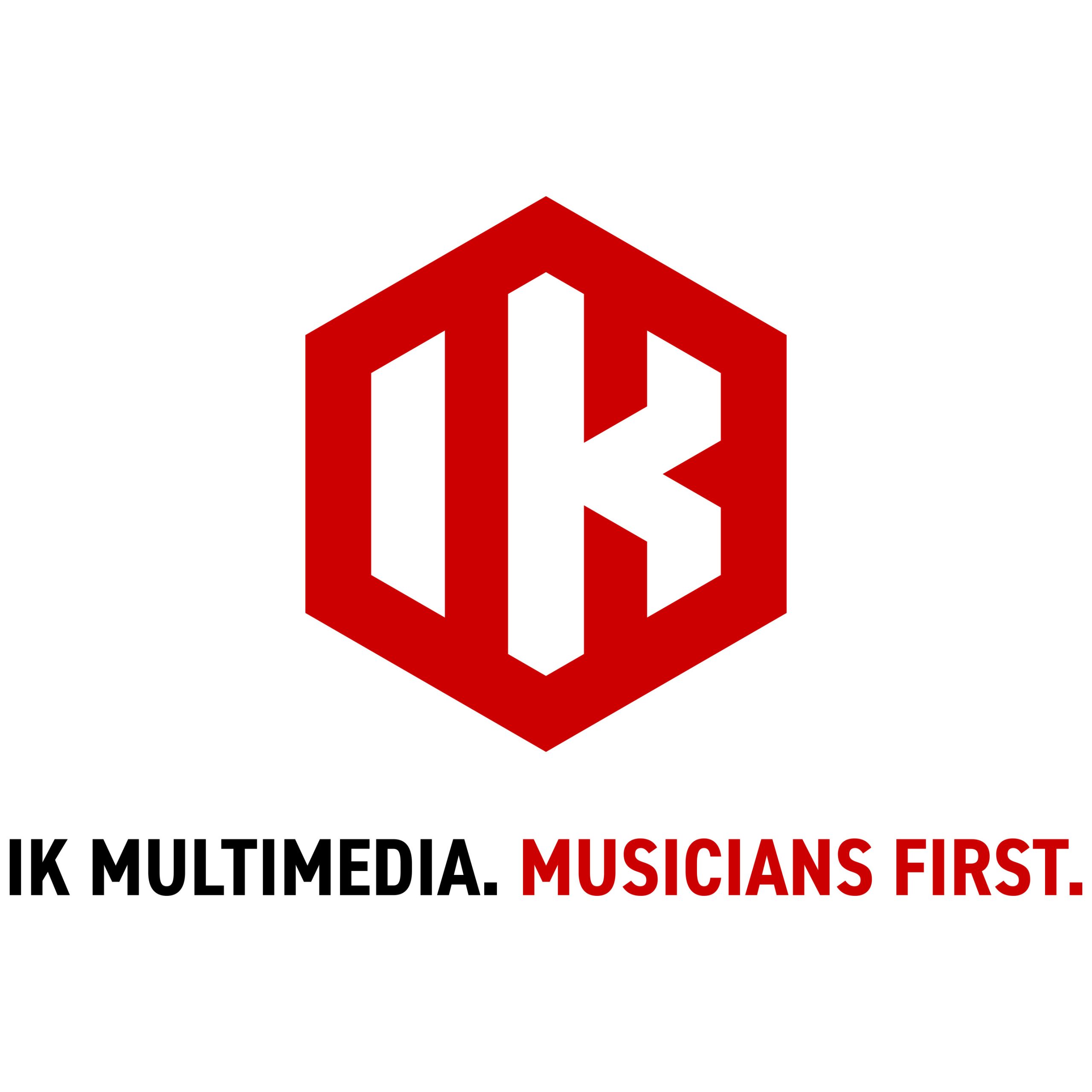 Logo for K-Media Musicians First featuring IK Multimedia AmpliTube Crack.