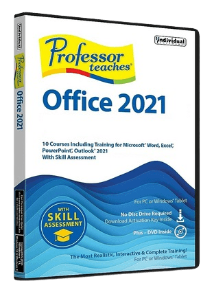 Professor Teaches Office 2021: A comprehensive software that educates users on how to effectively use Microsoft Office tools.