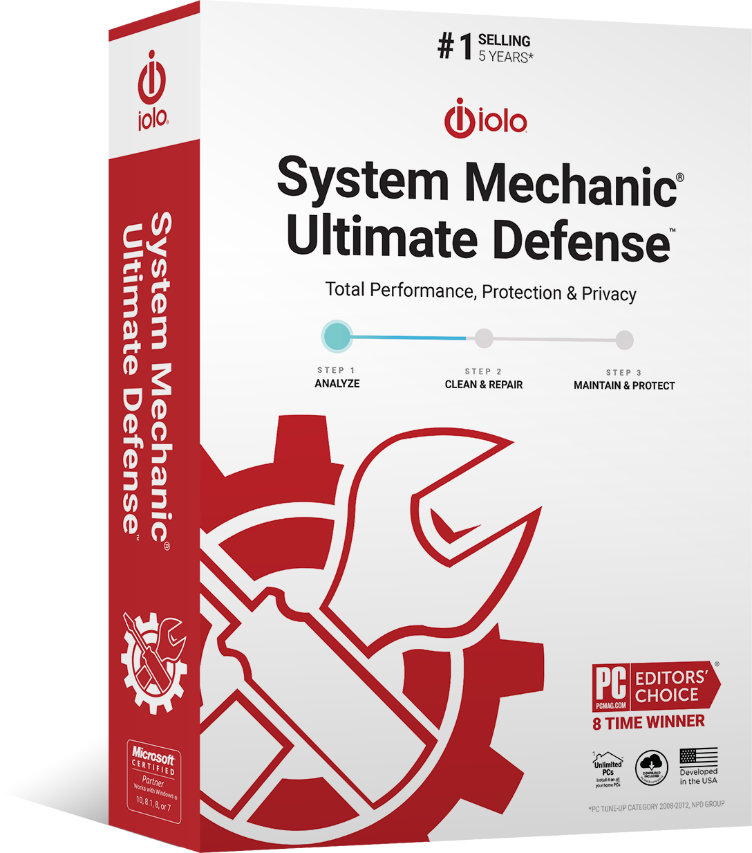 System Mechanic Ultimate Defense software box: A powerful defense solution for your system.
