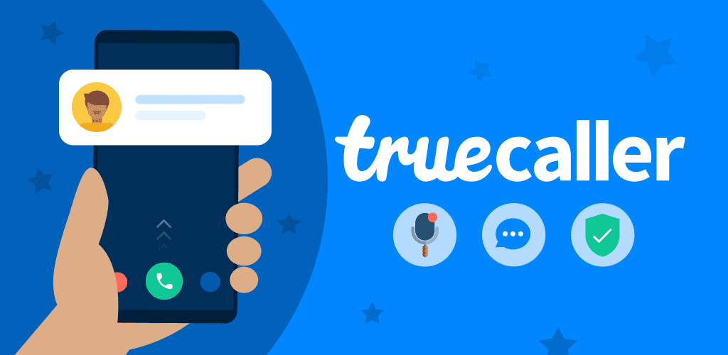 Version 1: "Screenshot of Truecaller app for Android with Truecaller Get Real Caller ID Mod APK feature."