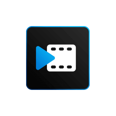 1. Video player icon with blue and white square for MAGIX Video Pro X16.