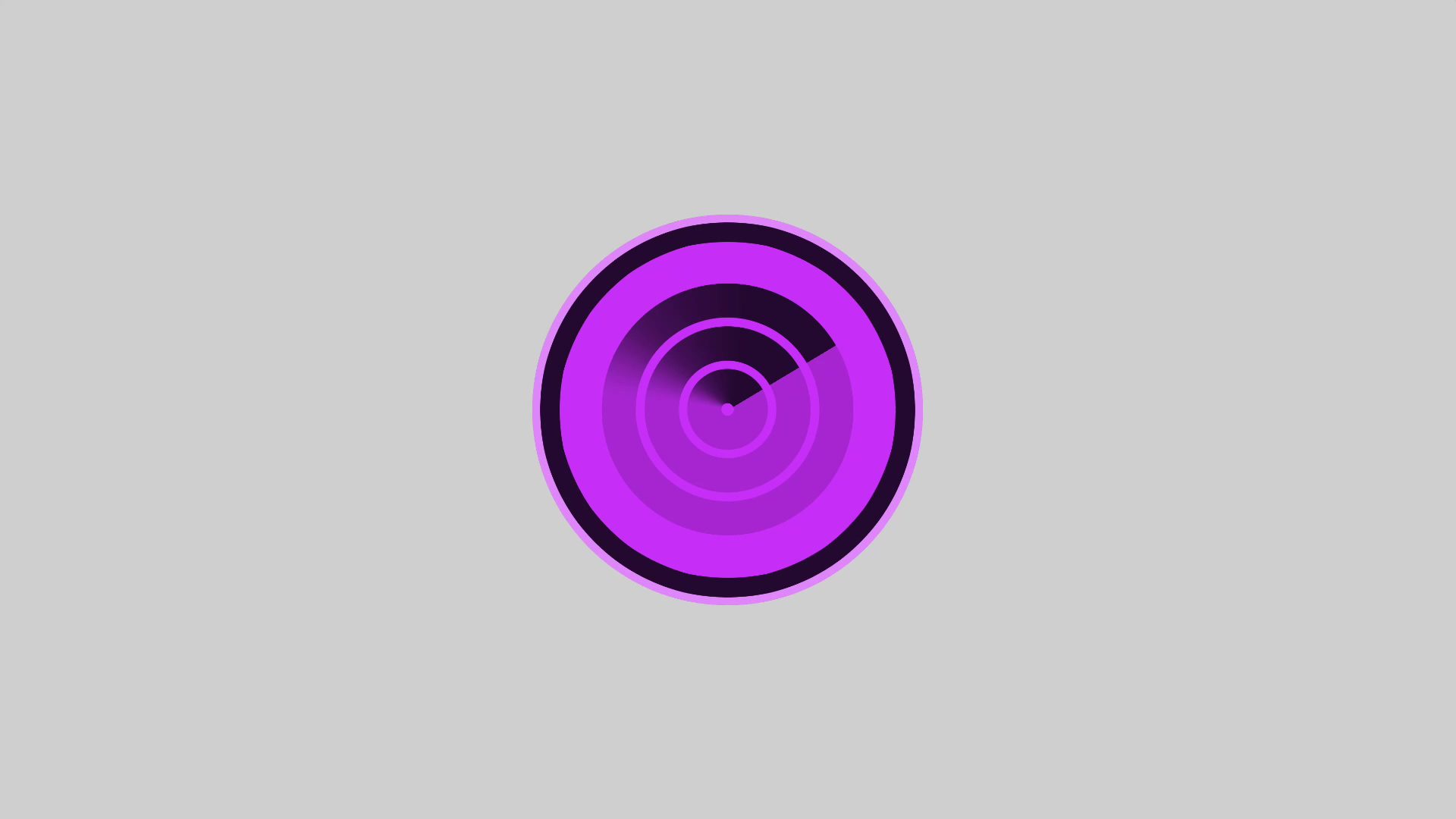 A radar graphic with a purple color scheme against a light gray background, displaying concentric circles and a sweeping radar line, reminiscent of AccessAgility WiFi Scanner, indicating detection or scanning.